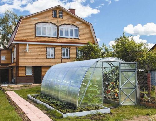 Расположение парника на участке