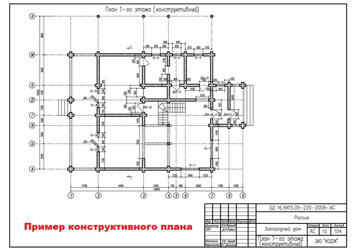 Конструктивный план